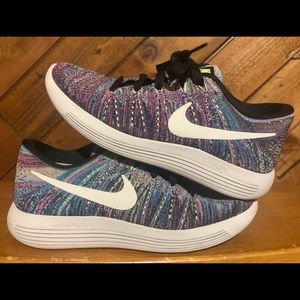 Nike lunarepic flyknit low multicolor size 5